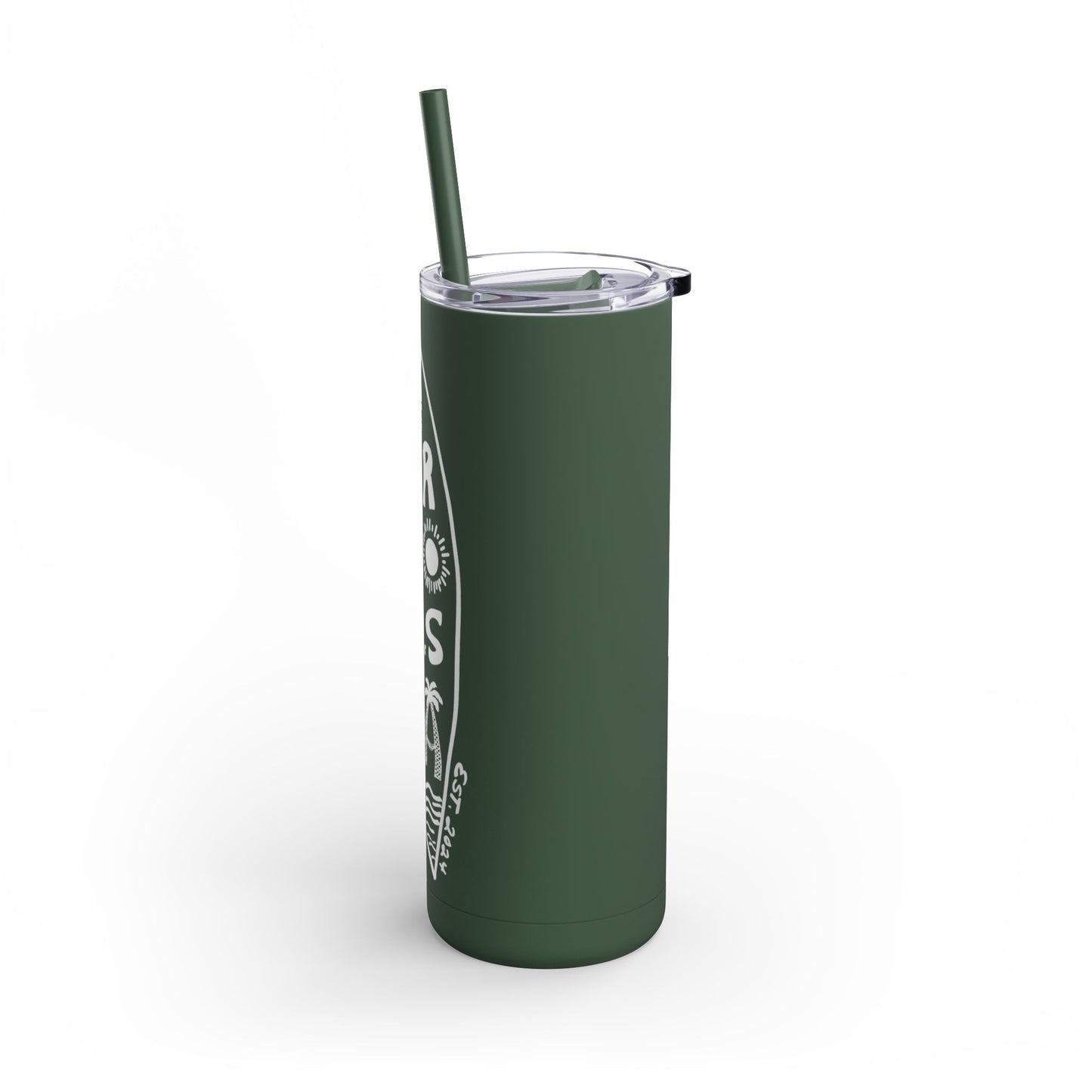 Surf-Inspired 20oz Matte Tumbler - Perfect for Beach Lovers