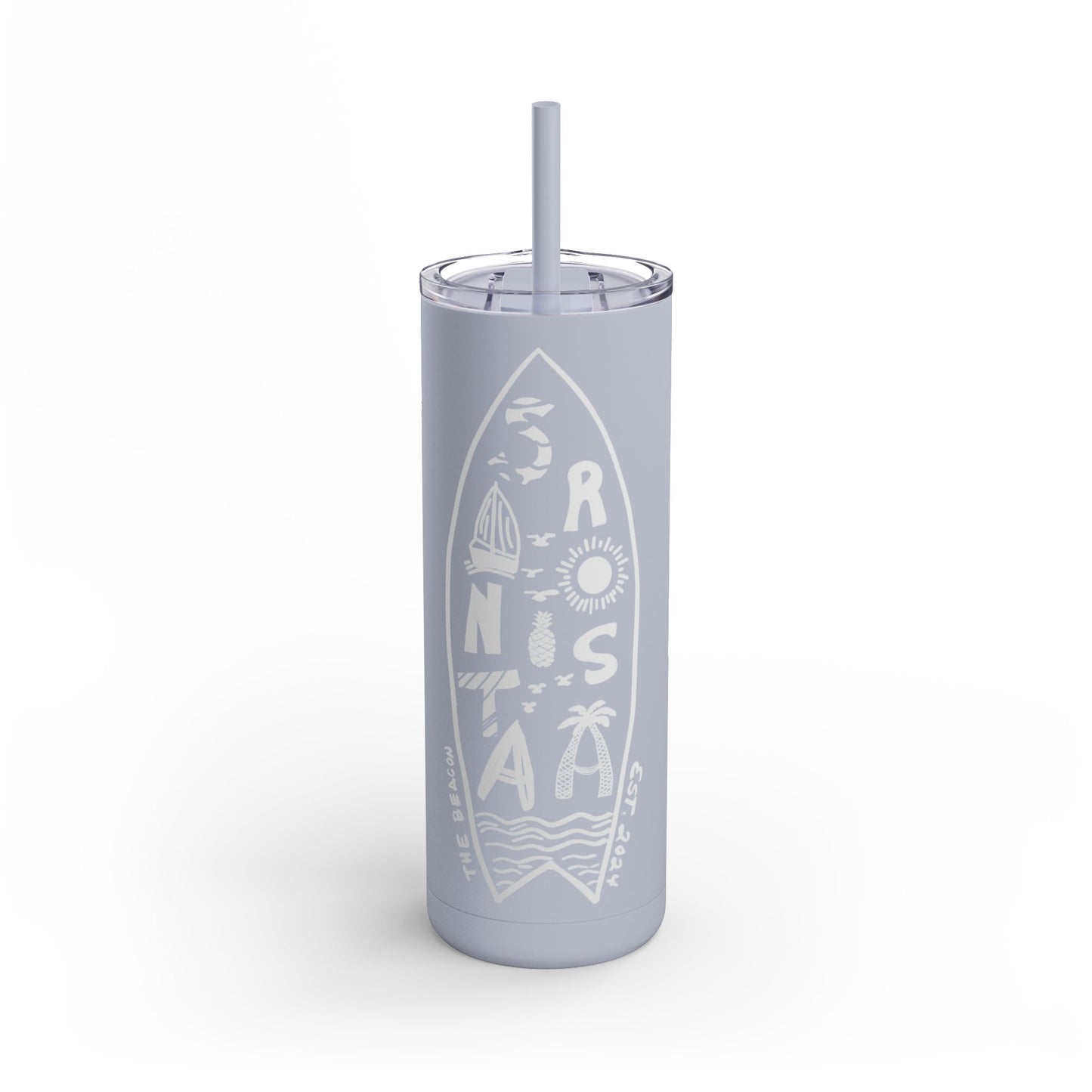 Surf-Inspired 20oz Matte Tumbler - Perfect for Beach Lovers